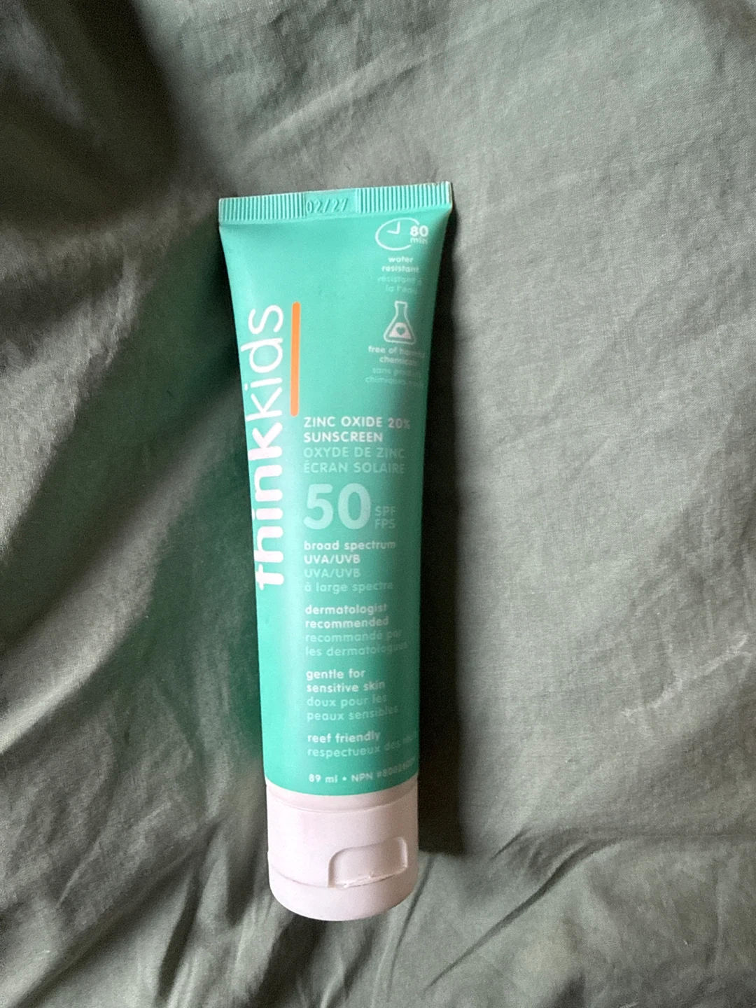 Thinkkids Safe Mineral Sunscreen SPF 50, 3 Fl Oz - photo 2