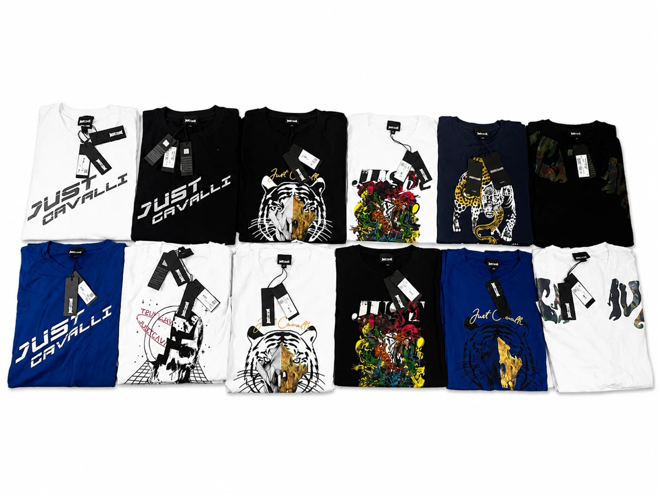 47 Pc Just Cavalli T-Shirts Various Designs and Sizes
