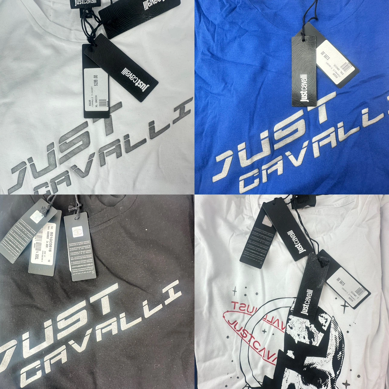 47 Pc Just Cavalli T-Shirts Various Designs and Sizes - photo 2