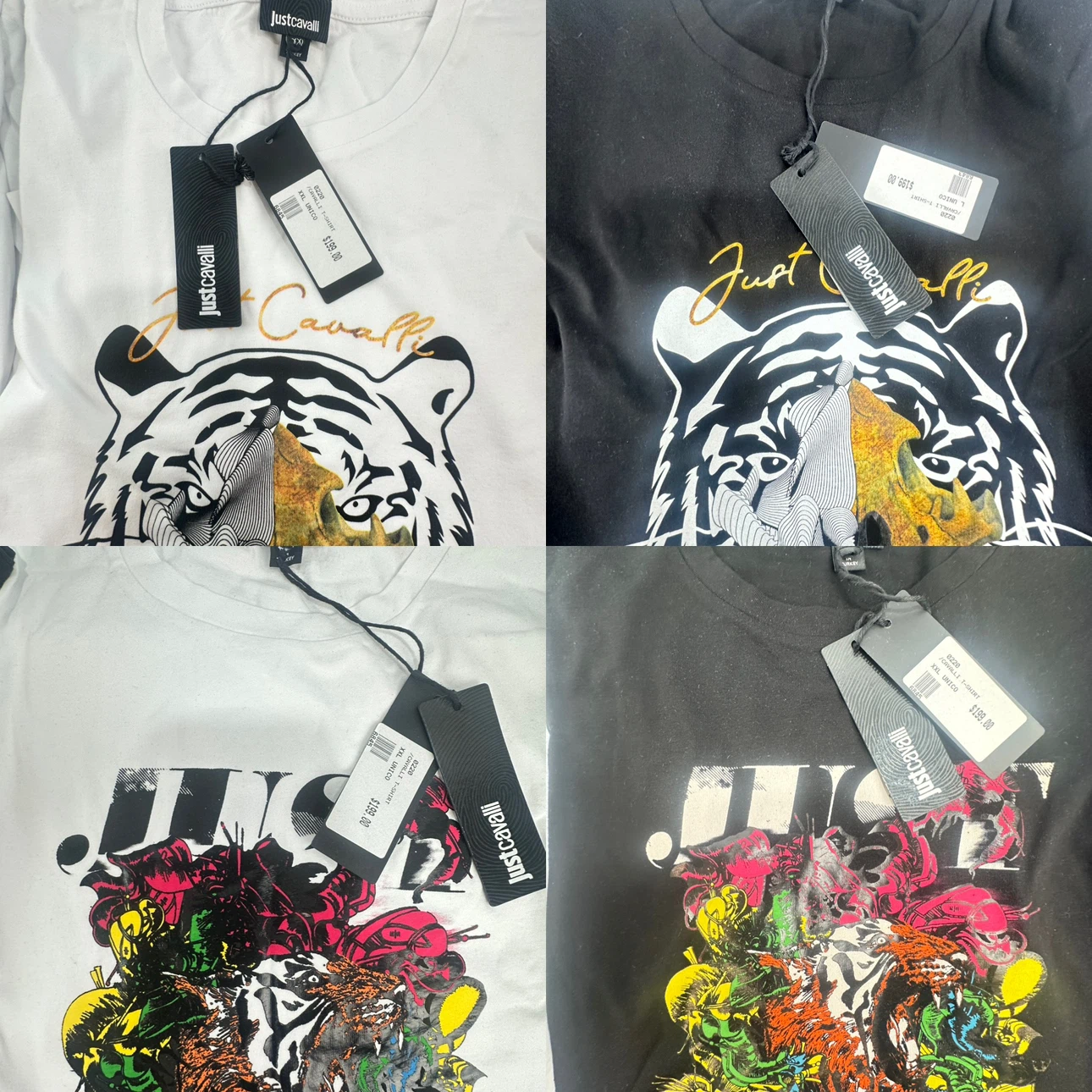 47 Pc Just Cavalli T-Shirts Various Designs and Sizes - photo 3