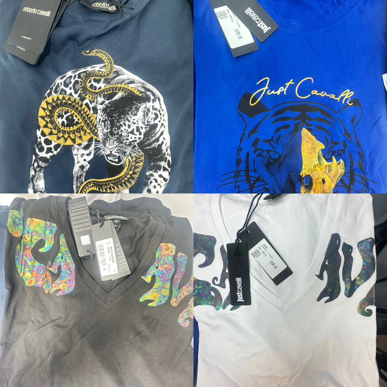 47 Pc Just Cavalli T-Shirts Various Designs and Sizes - photo 4