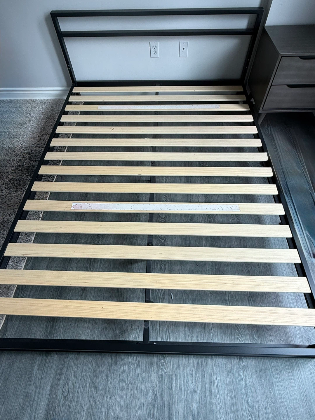 Queen Metal Platform Bed Frame (Zinus-style) — Moving Sale