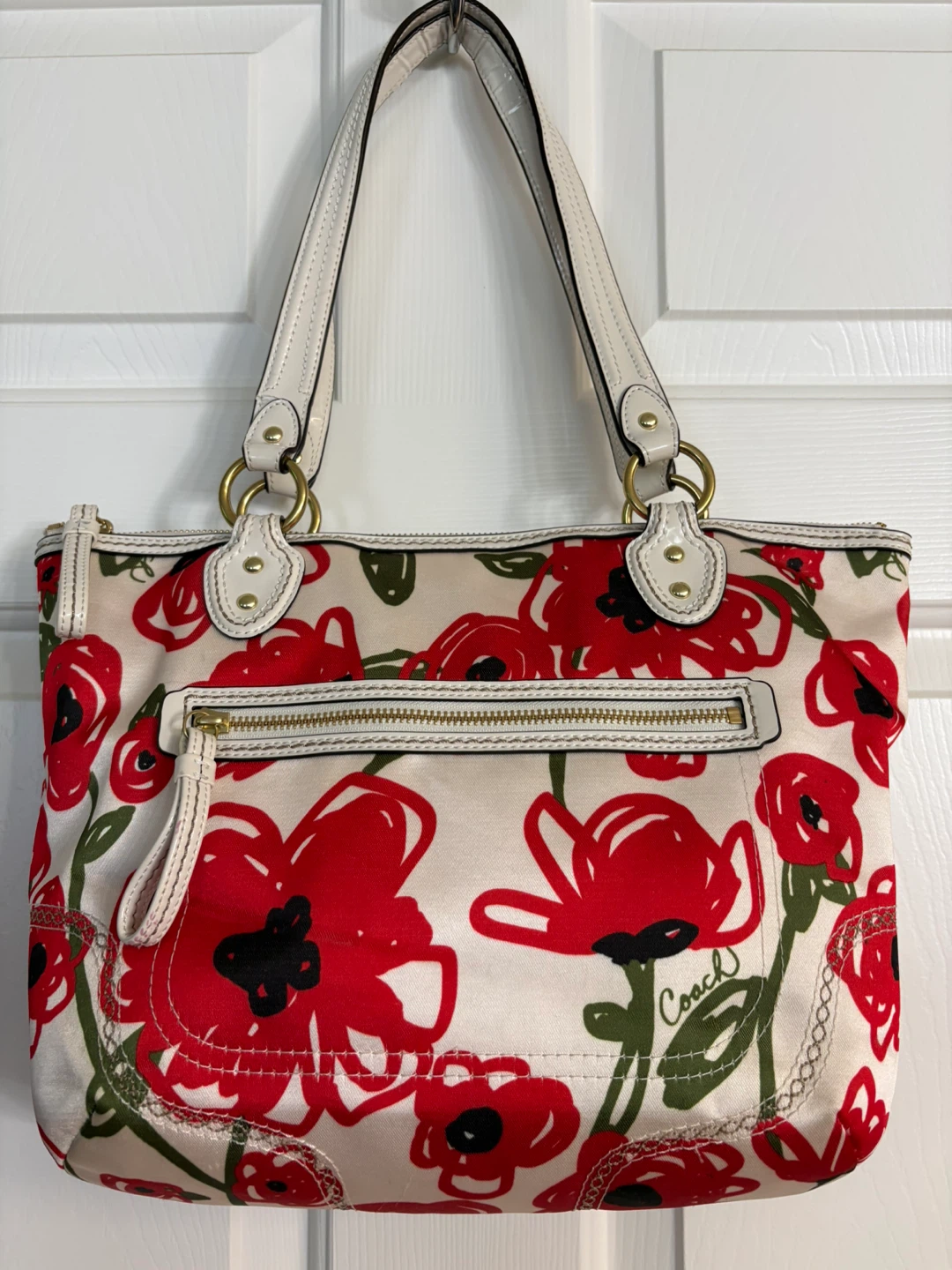 Coach Poppy Floral Print Hallie Tote Bag - photo 2