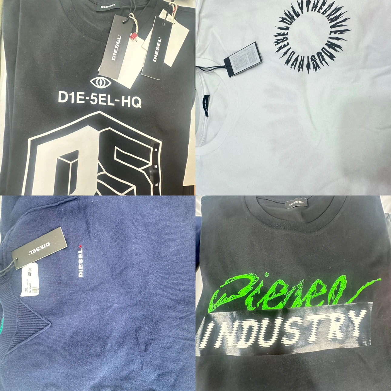 23 Pc Diesel T-Shirt & Sweatshirt Lot NWT Authentic Wholesale - photo 4