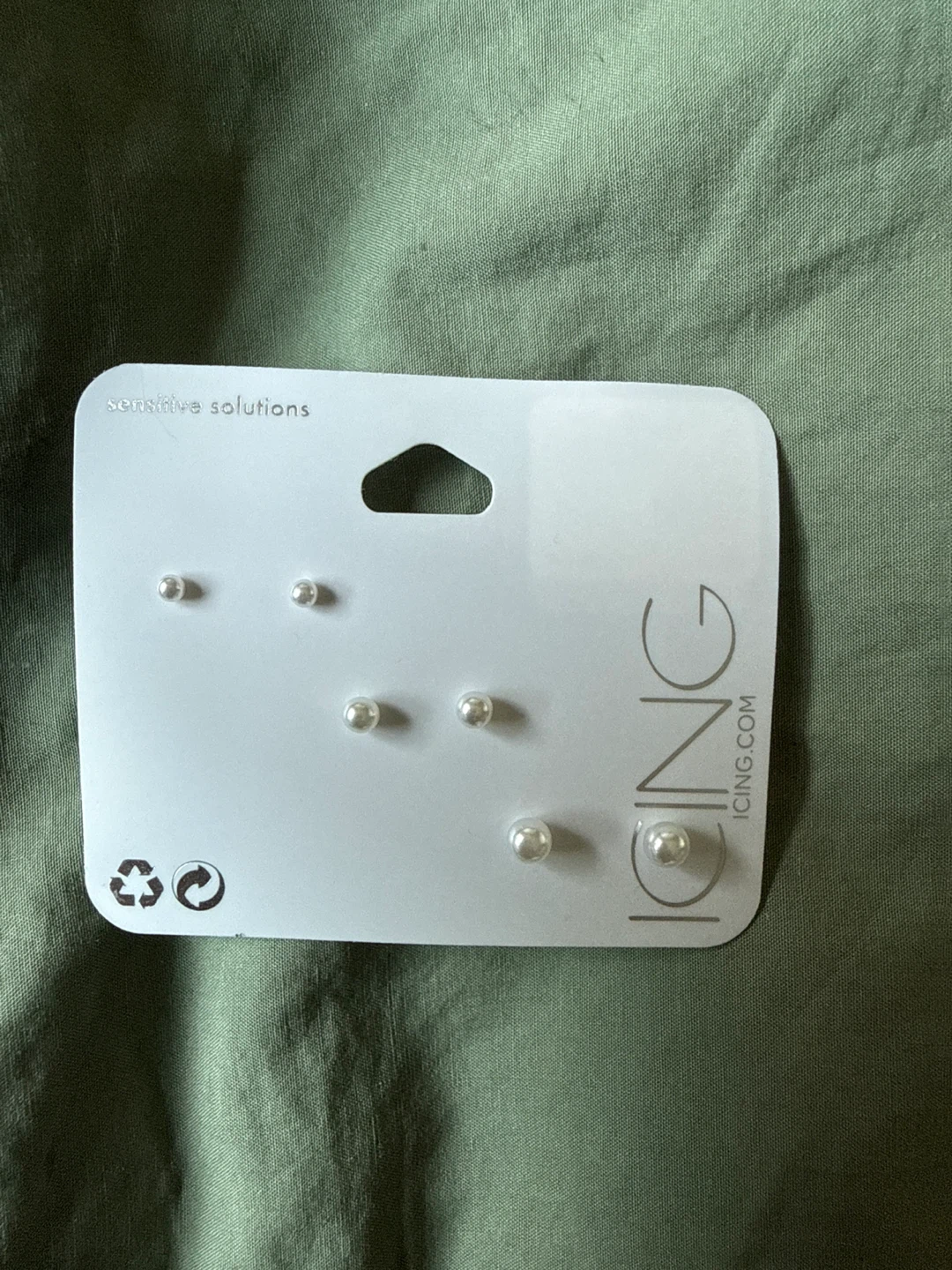 Icing Set of 3 Pairs Pearl Stud Earrings