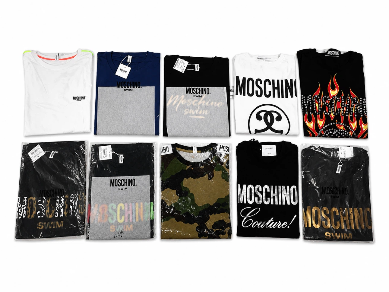 36 Pc Moschino T-Shirt Lot NWT Authentic Wholesale