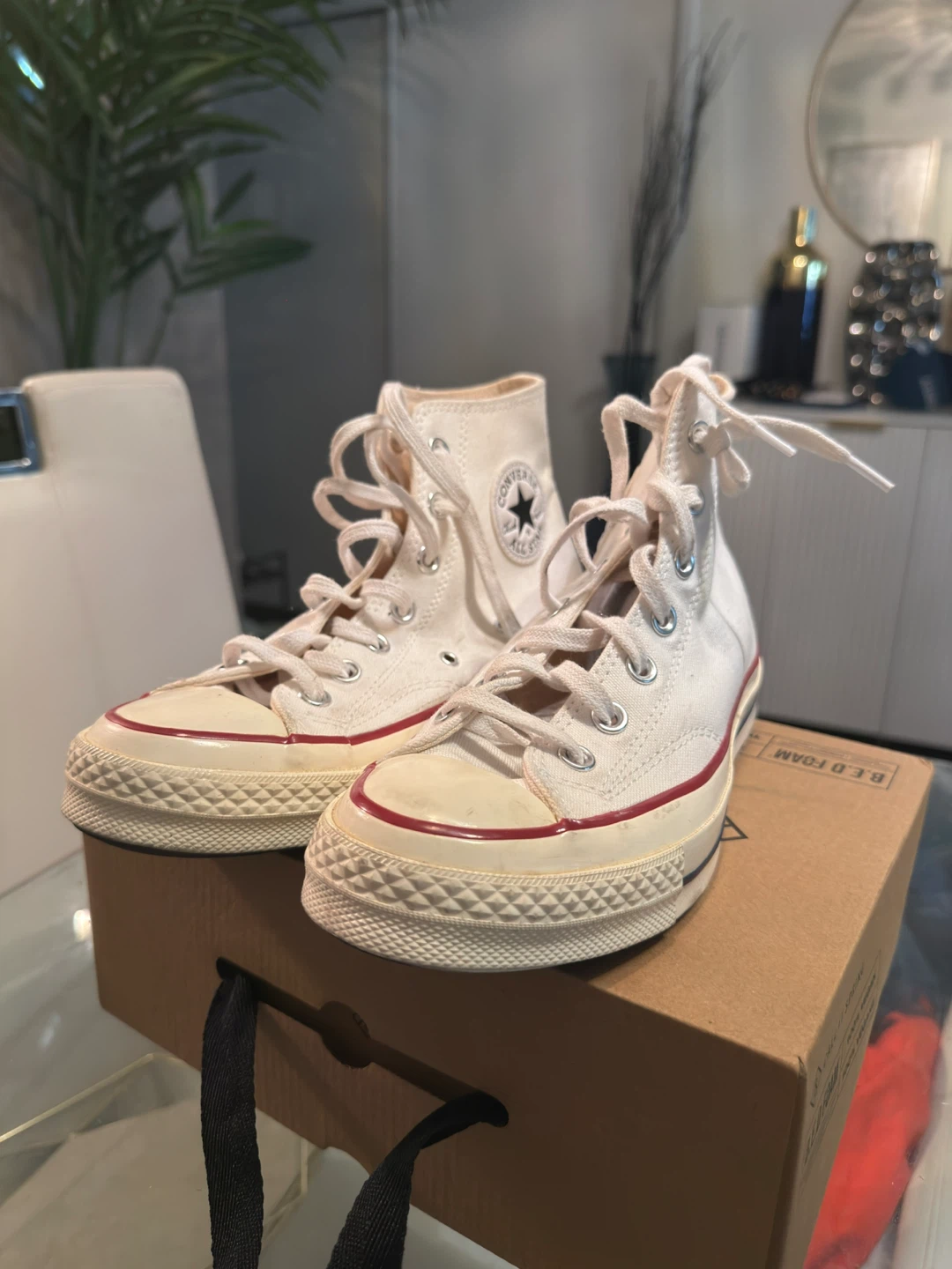 Converse Chuck Taylor All Star High Top Sneakers Cream - photo 3
