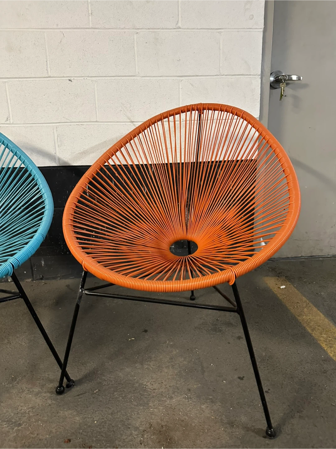 Acapulco Style Chairs (Blue and Orange) - photo 3
