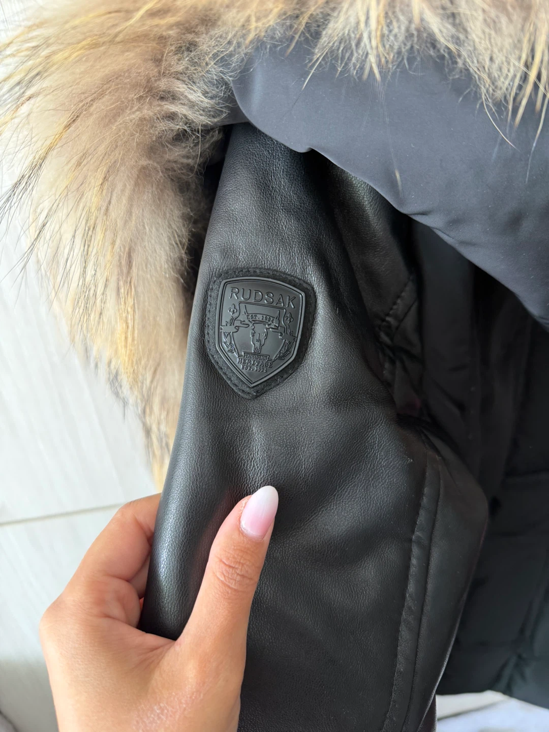 RUDSAK Black Fur Hooded Winter Jacket - photo 2