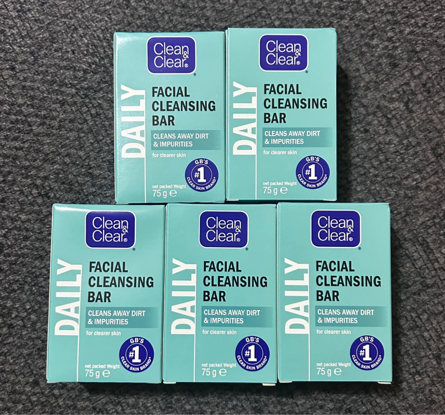 Clean & Clear Facial Cleansing Bar (5 Pack)
