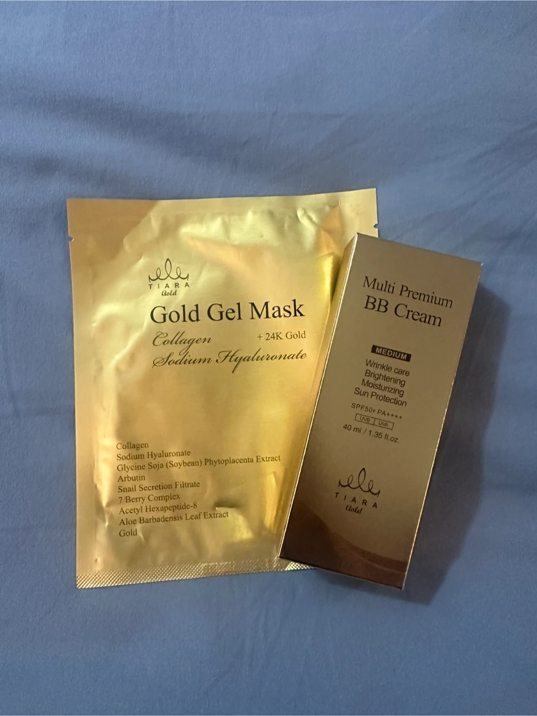 TIARA Gold Multi Premium BB Cream & Gold Gel Mask