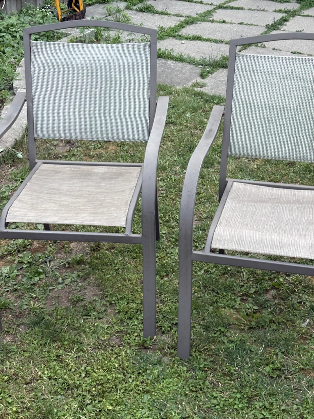 Set of 2 Metal Patio Chairs - photo 4
