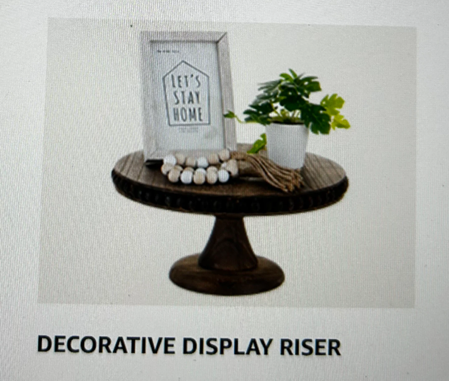12” Wooden Decorative Display Riser - photo 2