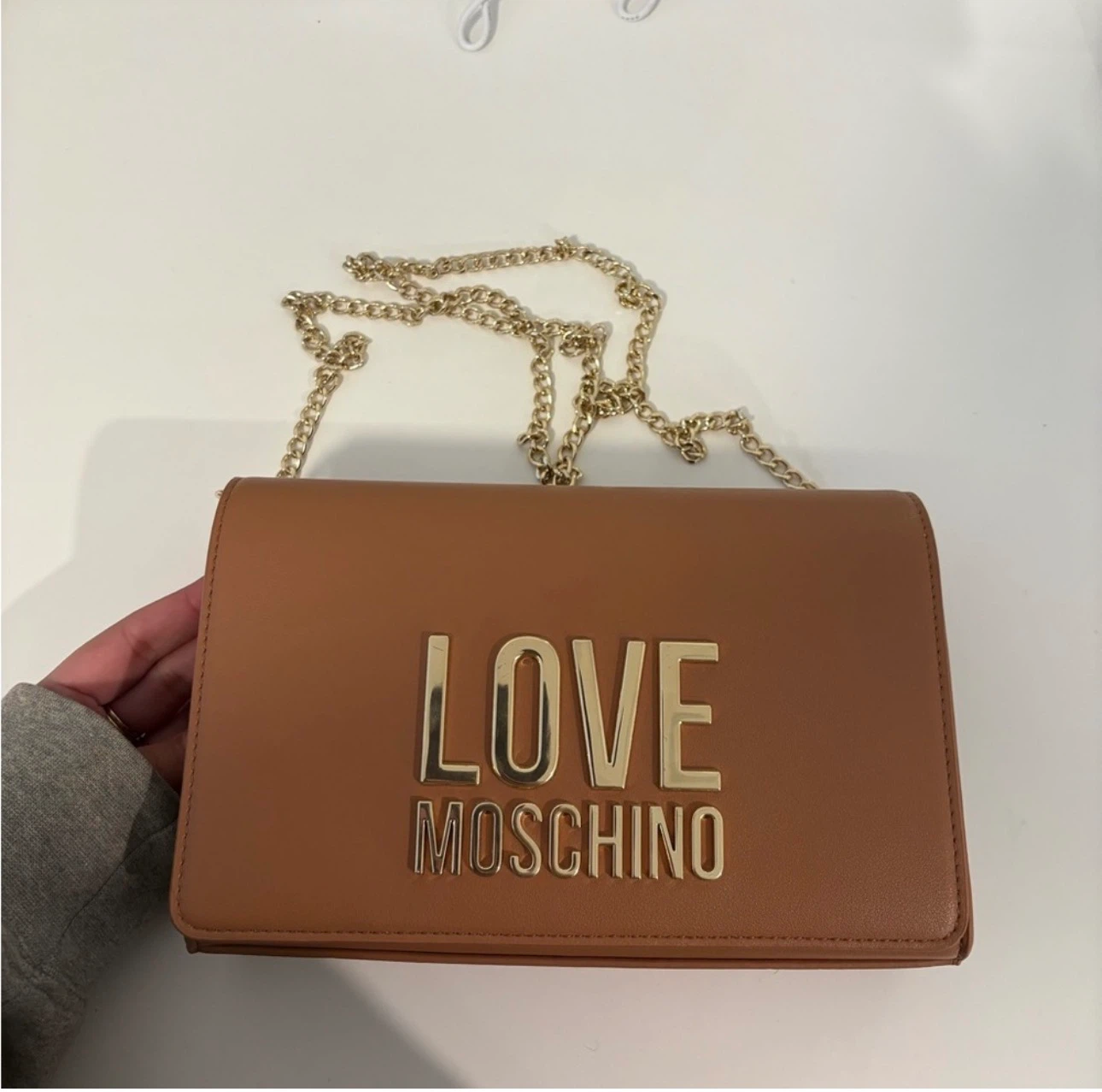 Love Moschino Faux Leather Brown Crossbody Bag - photo 2