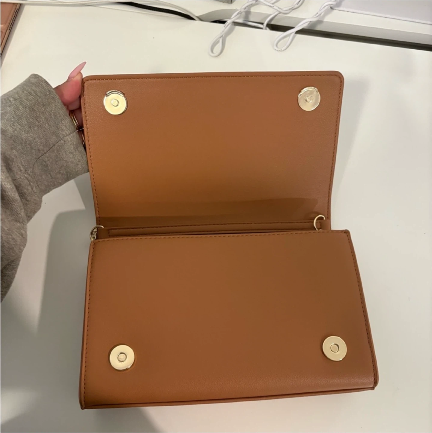 Love Moschino Faux Leather Brown Crossbody Bag - photo 4