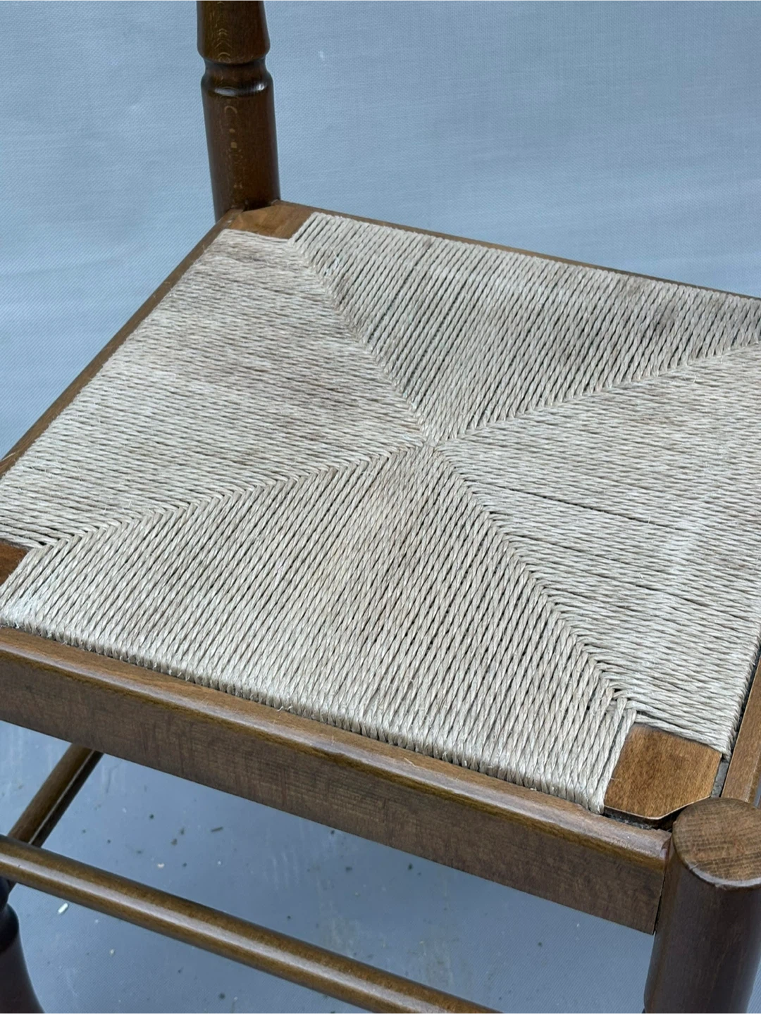 Wooden Chair with Woven Seat - photo 2