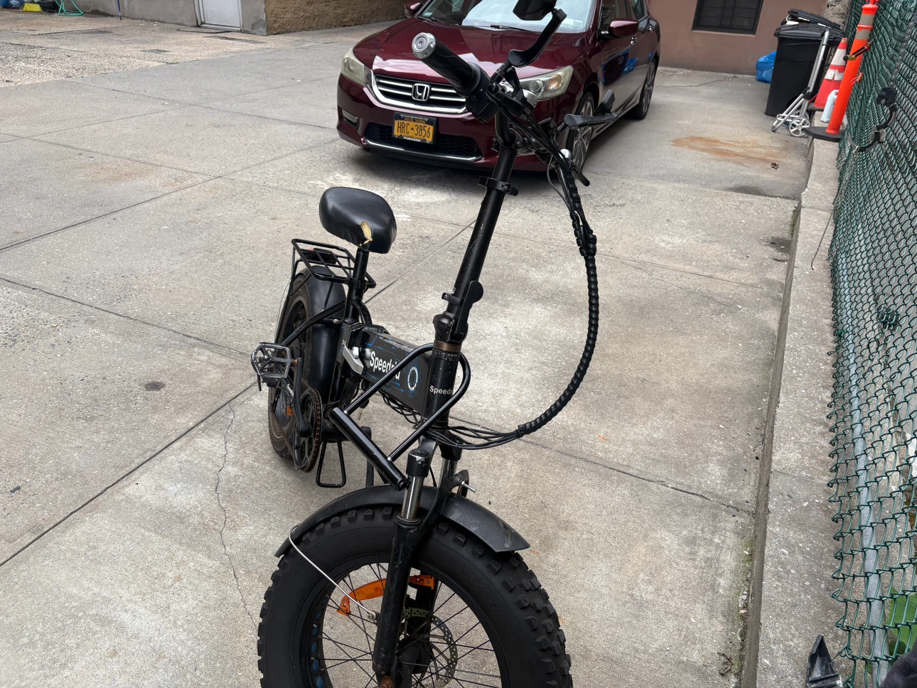 Speedrid Black Folding Electric Fat Tire Bike - photo 2