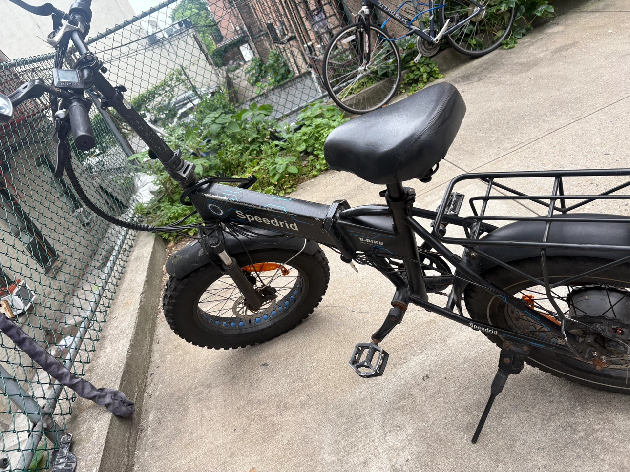 Speedrid Black Folding Electric Fat Tire Bike - photo 3