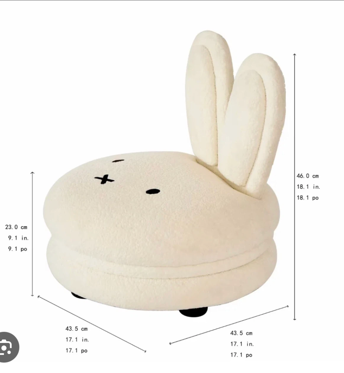 Miffy Bunny Chair Stool - photo 2