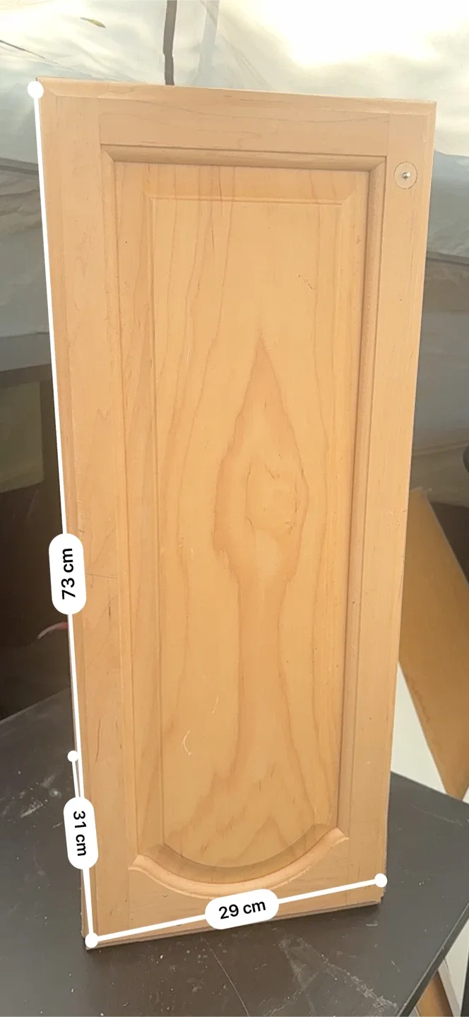 Light Wood Cabinet Door with Shelving Unit - photo 2