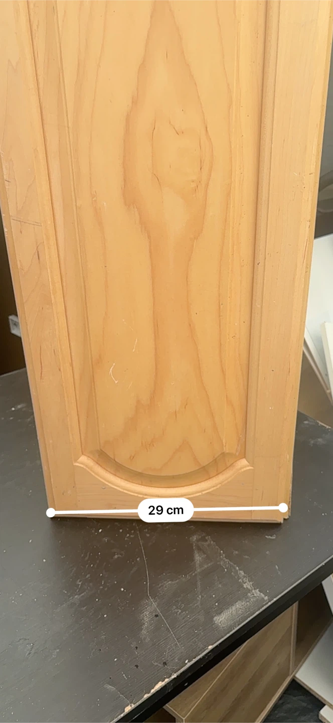 Light Wood Cabinet Door with Shelving Unit - photo 3