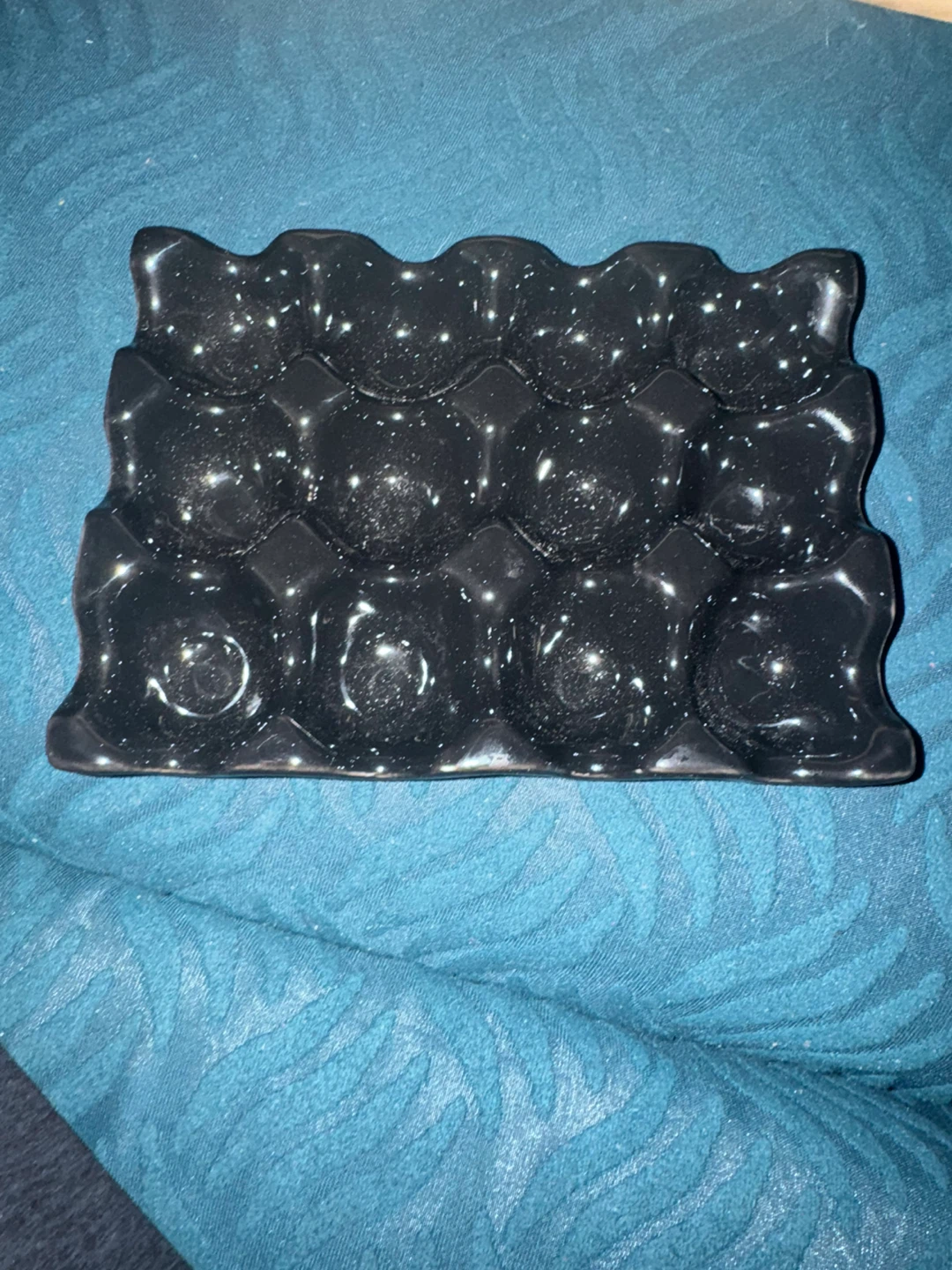 Black 12-Egg Holder Tray
