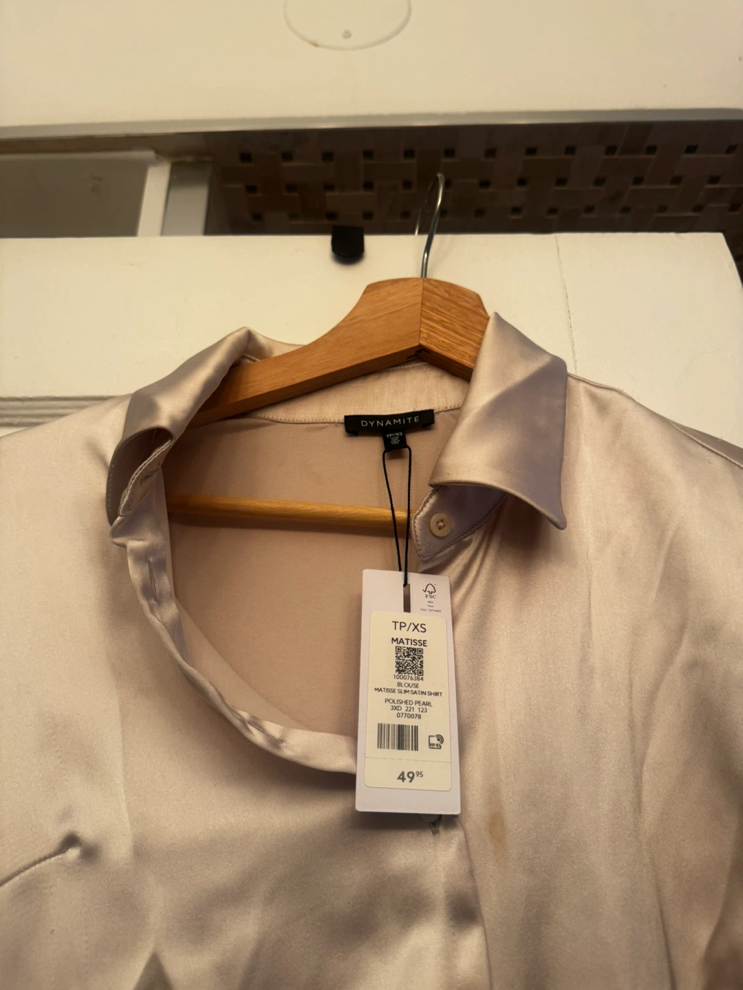 Brand new Dynamite Satin Button Shirt - photo 2
