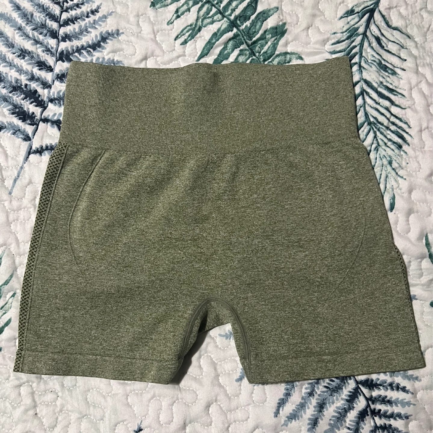 Green Bodycon Gym Shorts