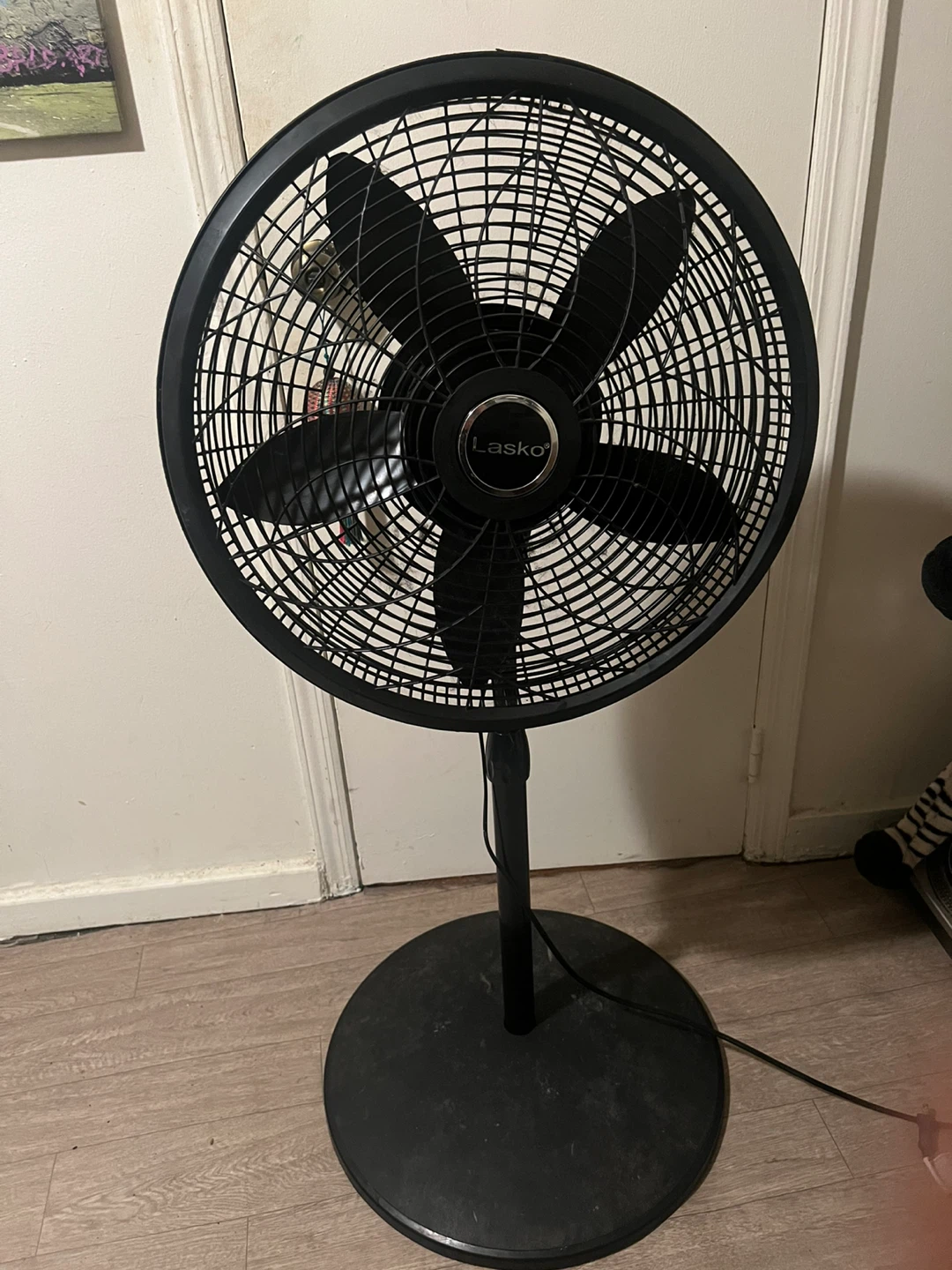 Lasko Black Oscillating Pedestal Fan