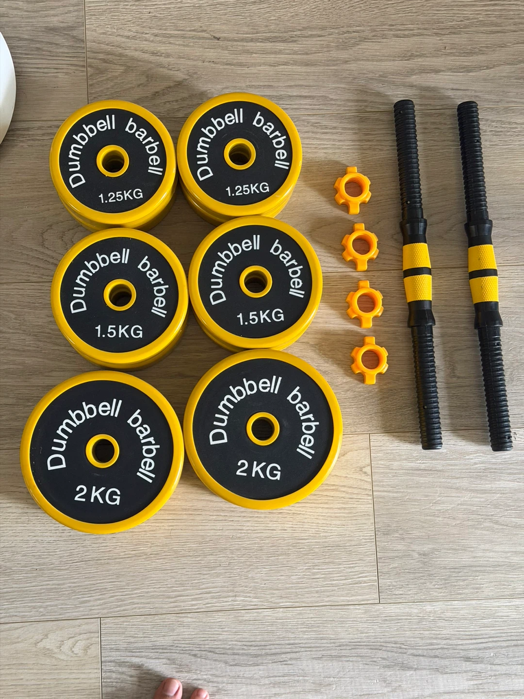 Adjustable Dumbbell and Barbell Set