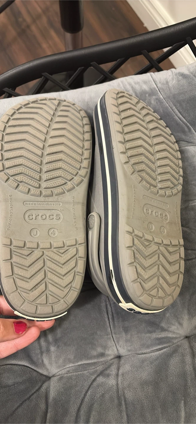 Grey Crocs Kids Size J4 - photo 2