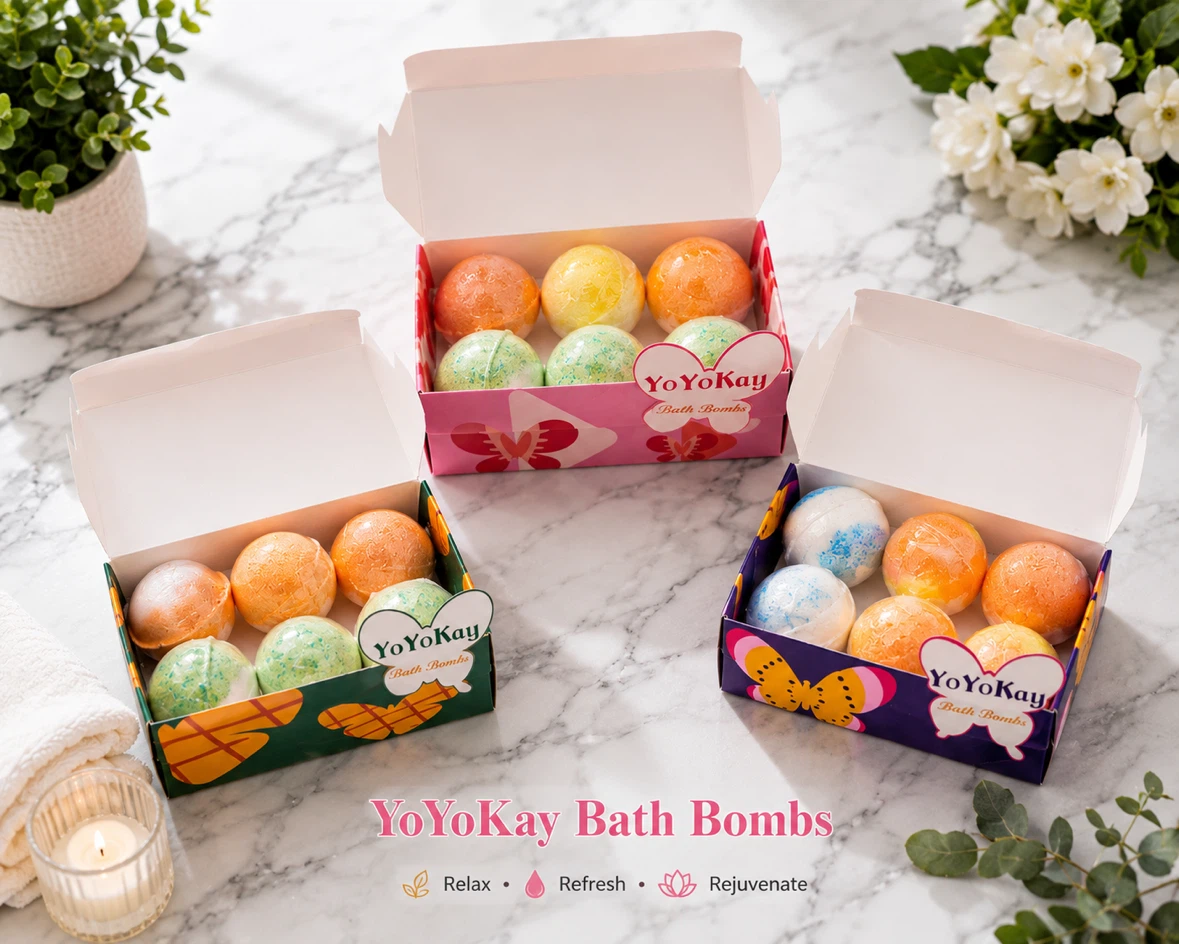 🛁 Organic YoYoKay Bath Bomb Gift Sets – Brand New