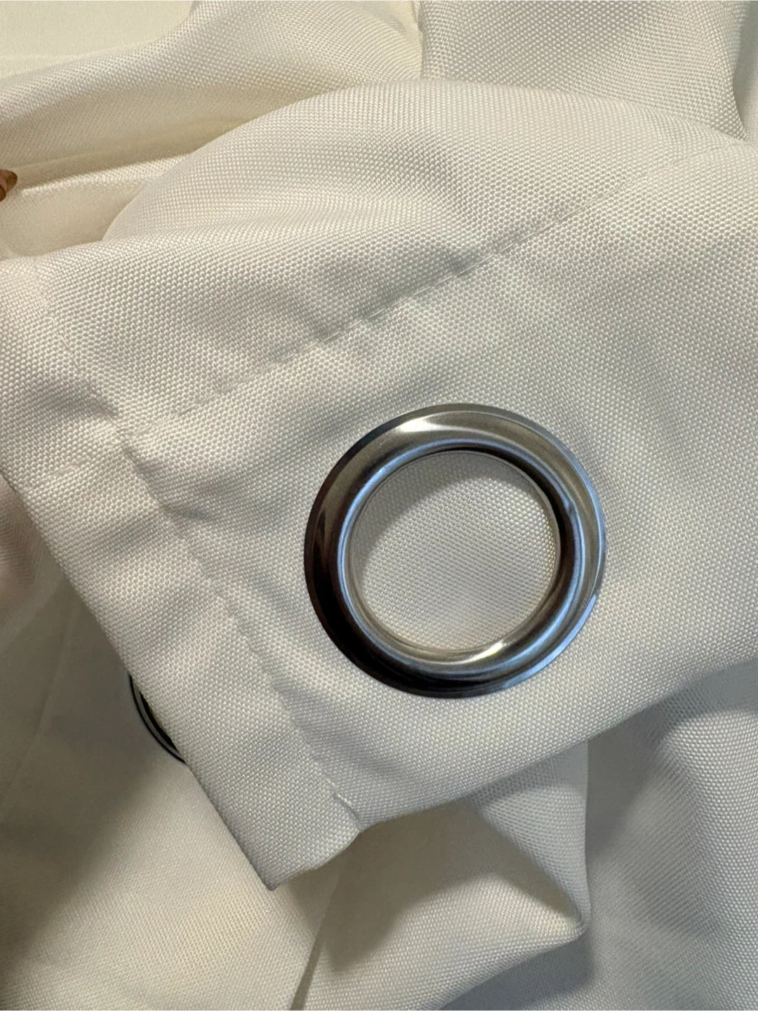 Two panel white curtains - photo 4