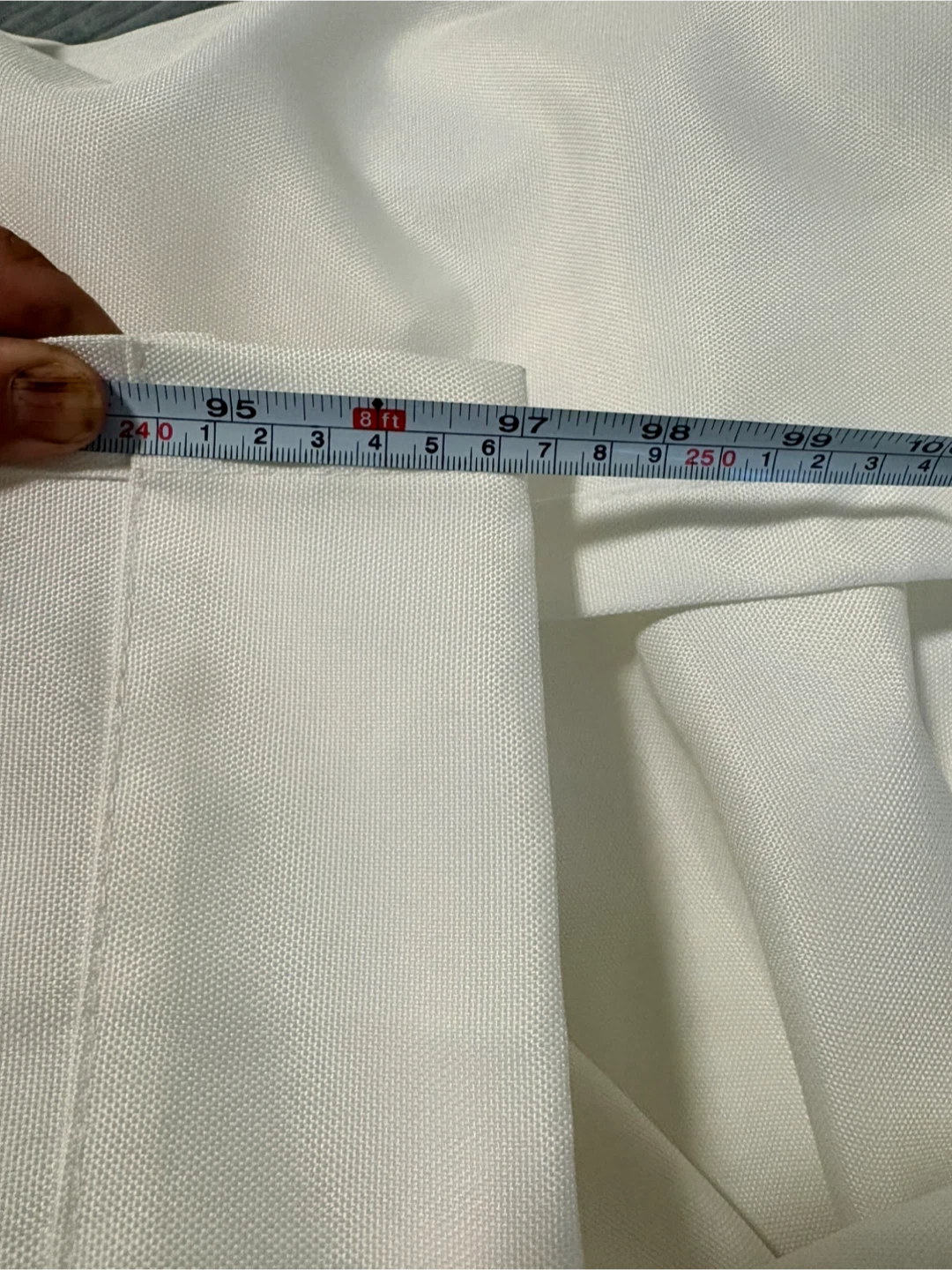 Two panel white curtains - photo 5