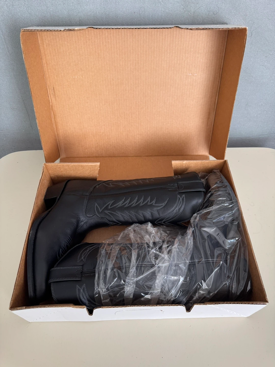 Alberta Boots Westward HO Cowboy Boots - Black - Size 12B - photo 2