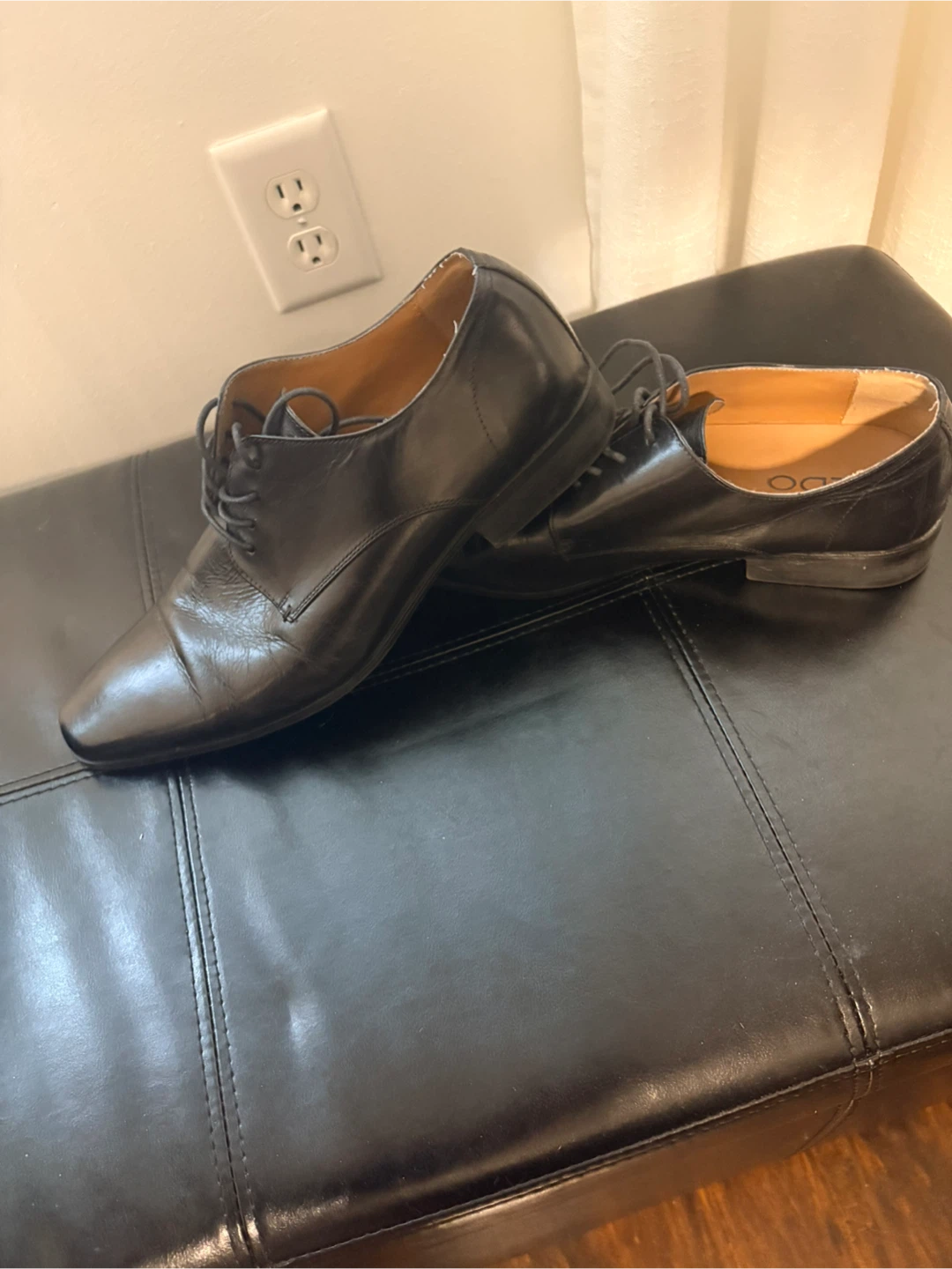 ALDO Black Leather Dress Shoes