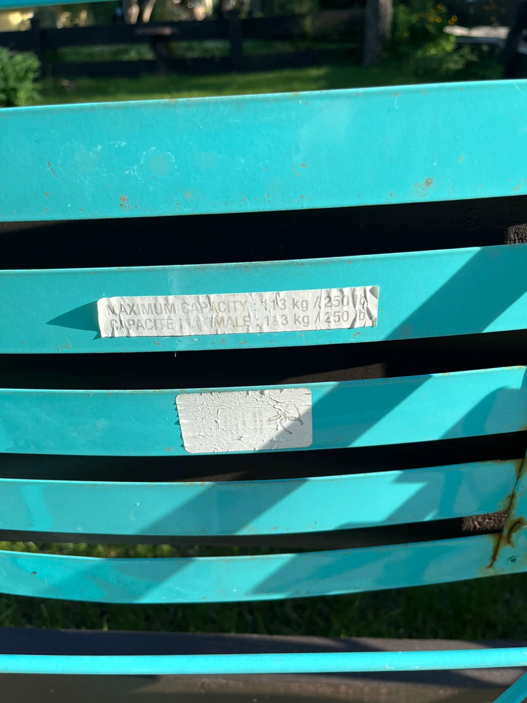 Turquoise Metal Bistro Set - photo 4