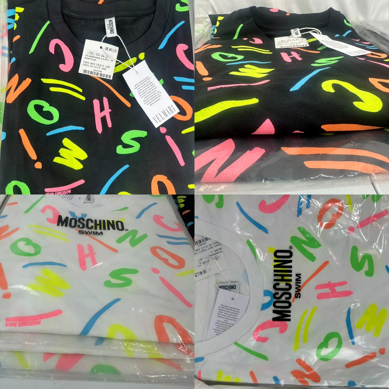 29 Pc Moschino & Moschino Swim T-Shirt Lot NWT Authentic - photo 2
