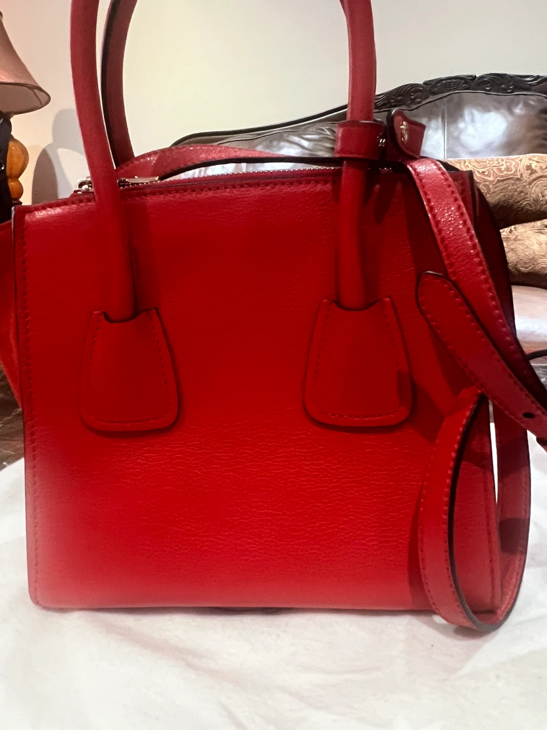 Prada Red Leather Tote Bag - photo 4