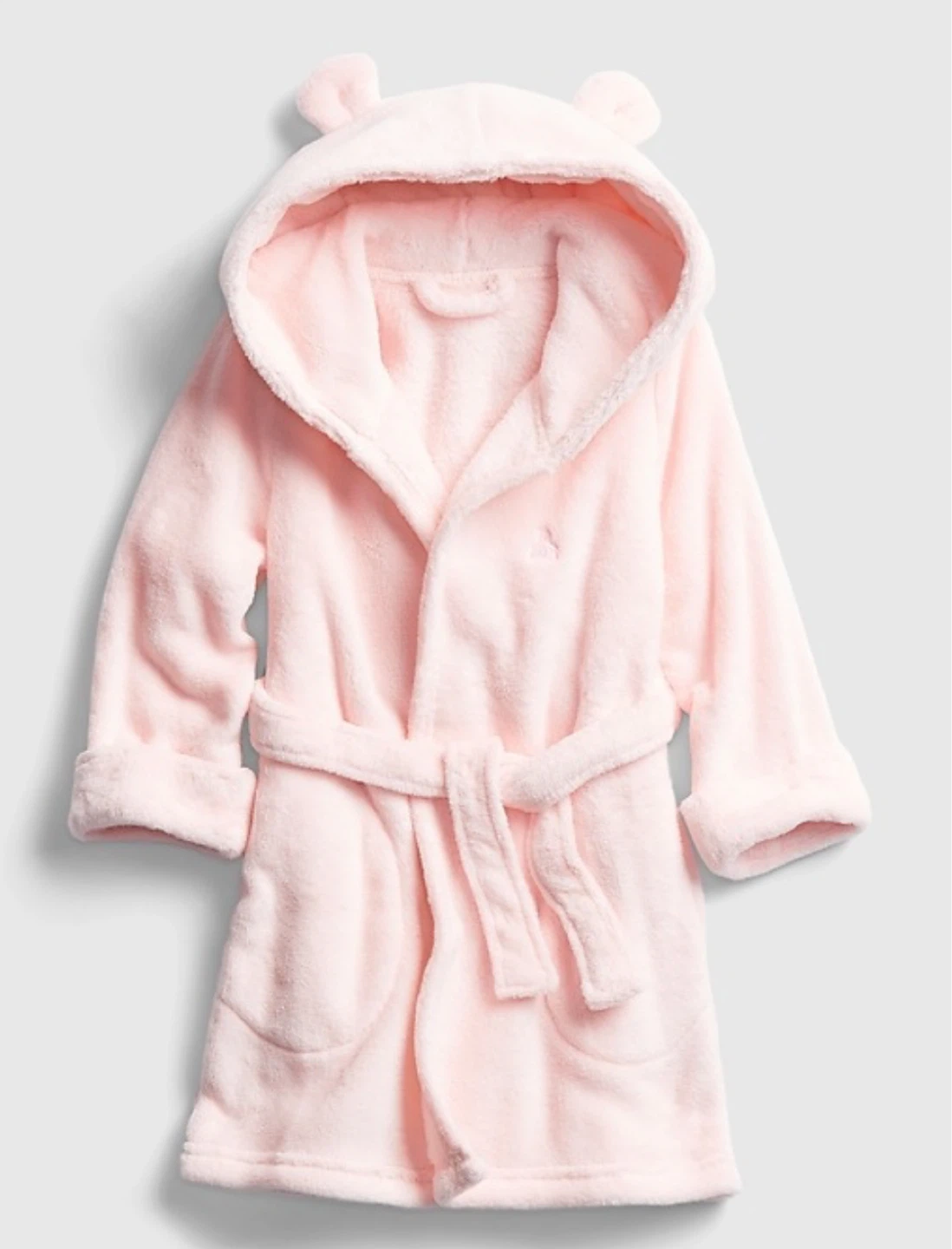 Baby Gap Pink Plush Robe with Hood 4T