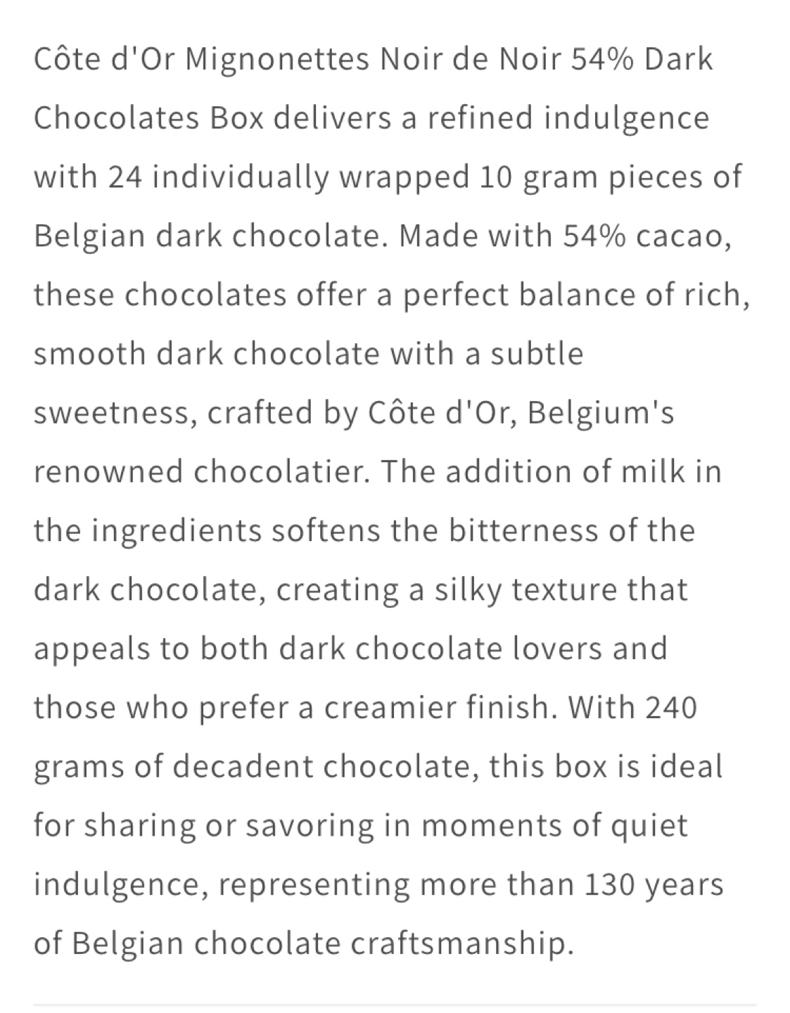 Côte d’Or Mignonnette (24pcs)- Belgian Dark Chocolate - photo 5