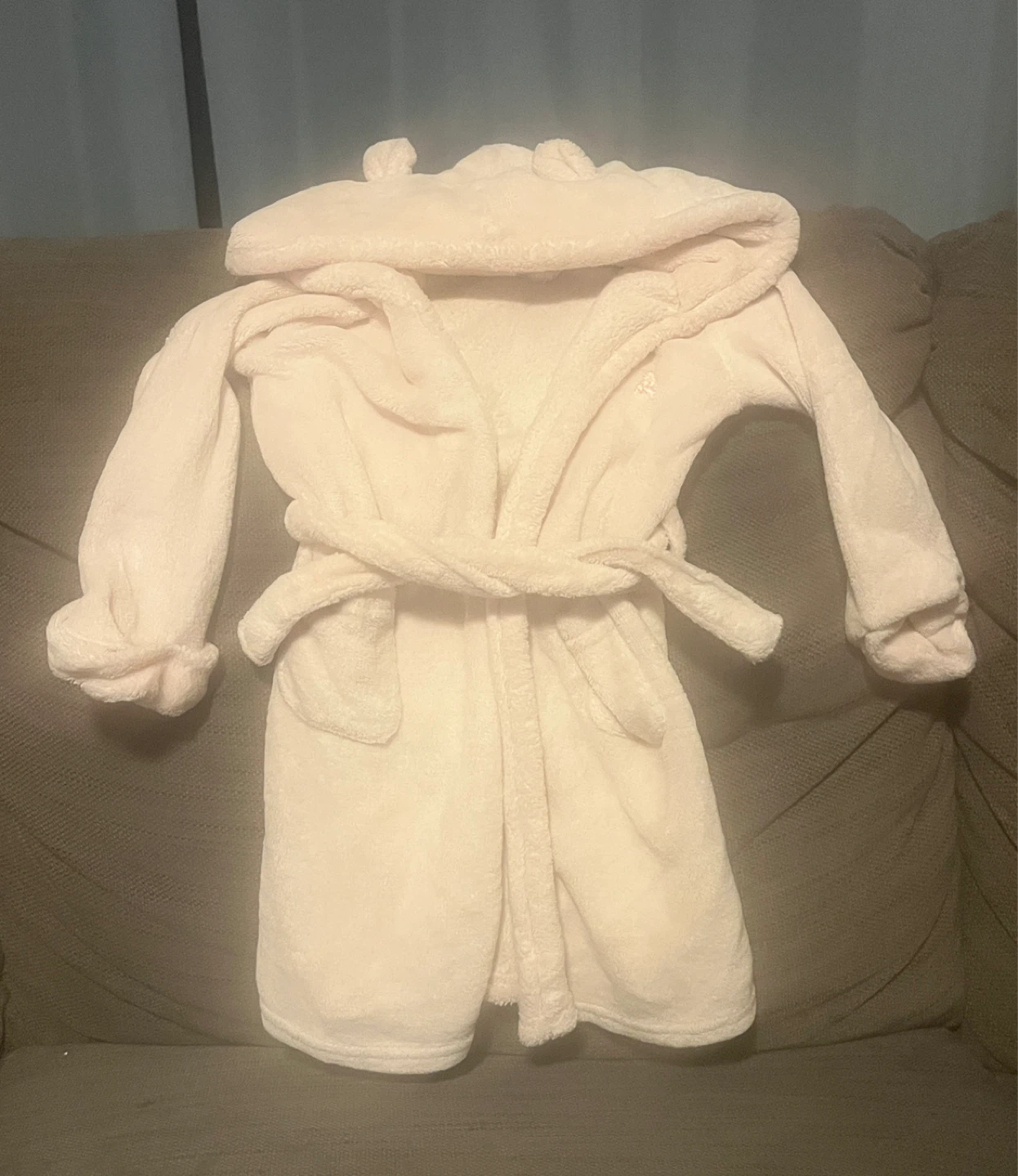 Baby Gap Pink Plush Robe with Hood 4T - photo 2