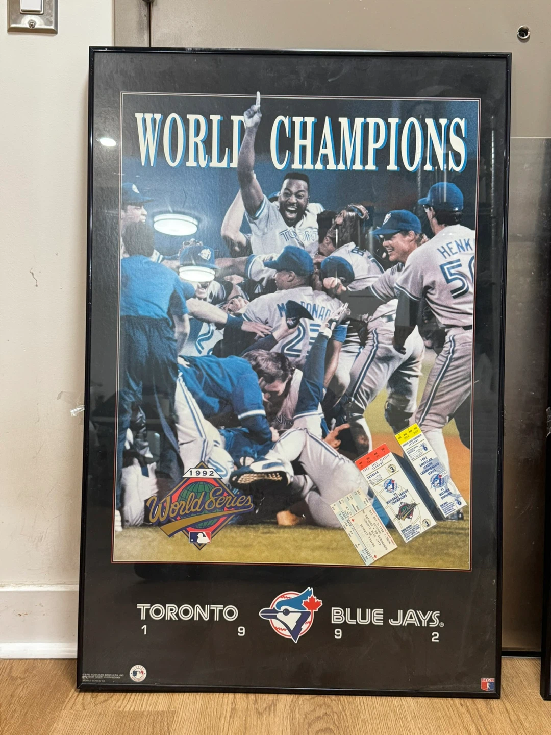 Toronto Blue Jays 1992 World Series Champions Framed Poster. - photo 2