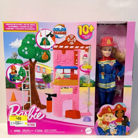 ⭐️SALE⭐️100% New Barbie Career Firefighter Doll Playset