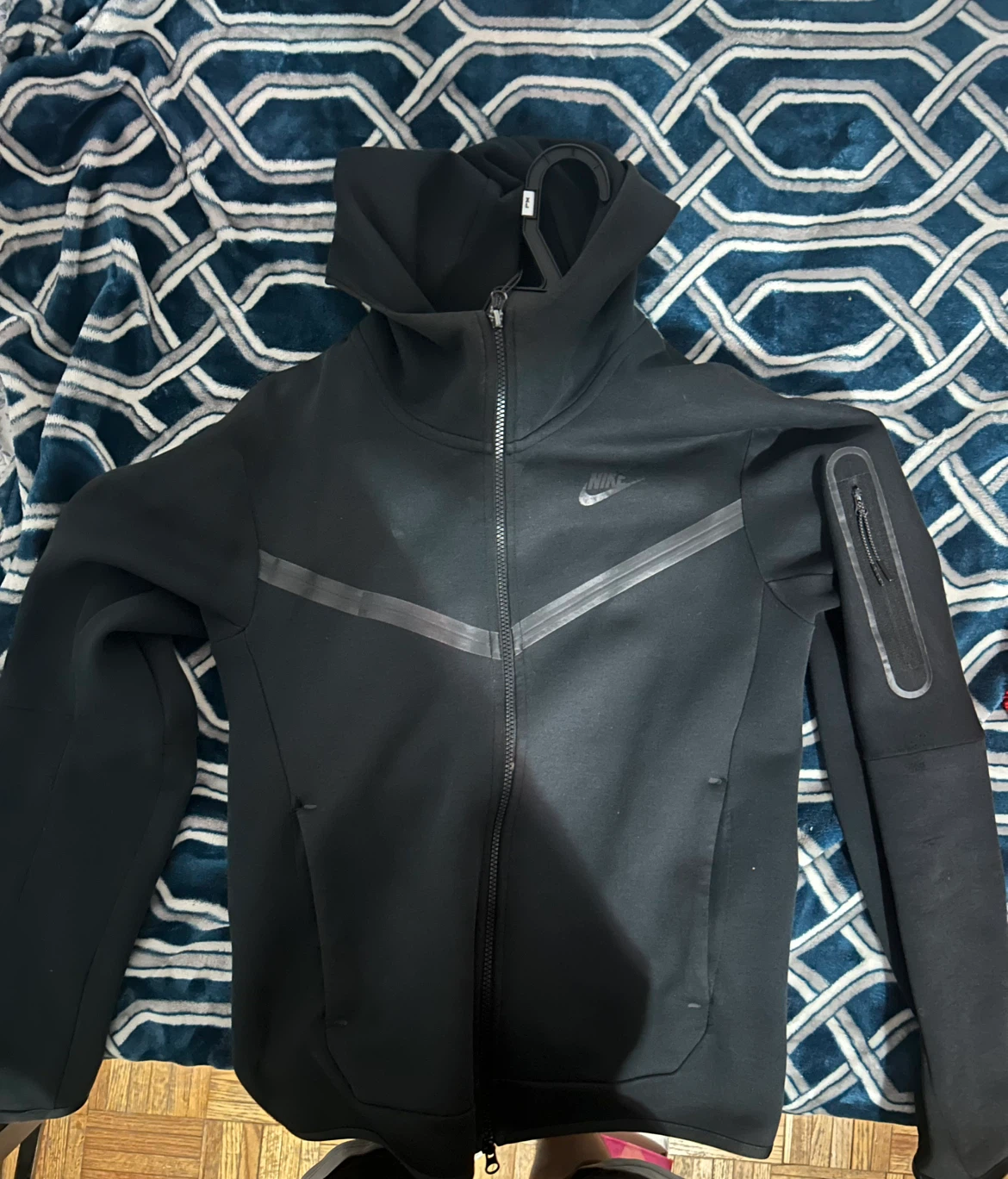 Black Nike Tech Fleece Hoodie Full Zip-up (Old Season)