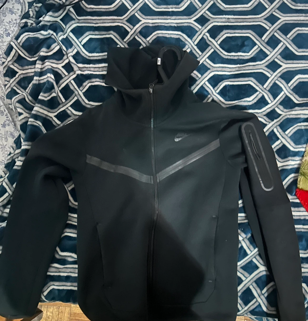 Black Nike Tech Fleece Hoodie Full Zip-up (Old Season) - photo 3