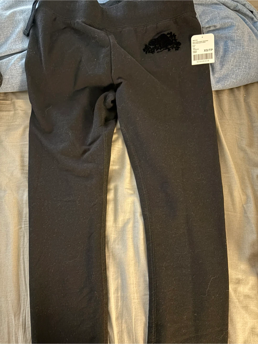 Roots Black Sweatpant Tights - Brand New with Tag