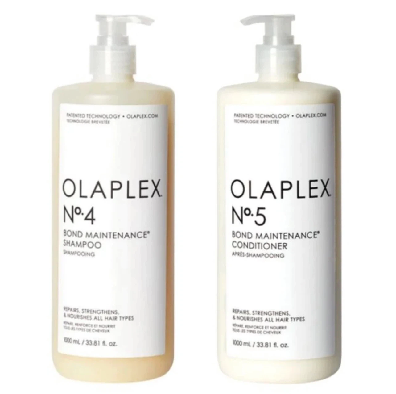 *Olaplex #4 shampoo and #5 conditioner jumbo 1L $95 each*