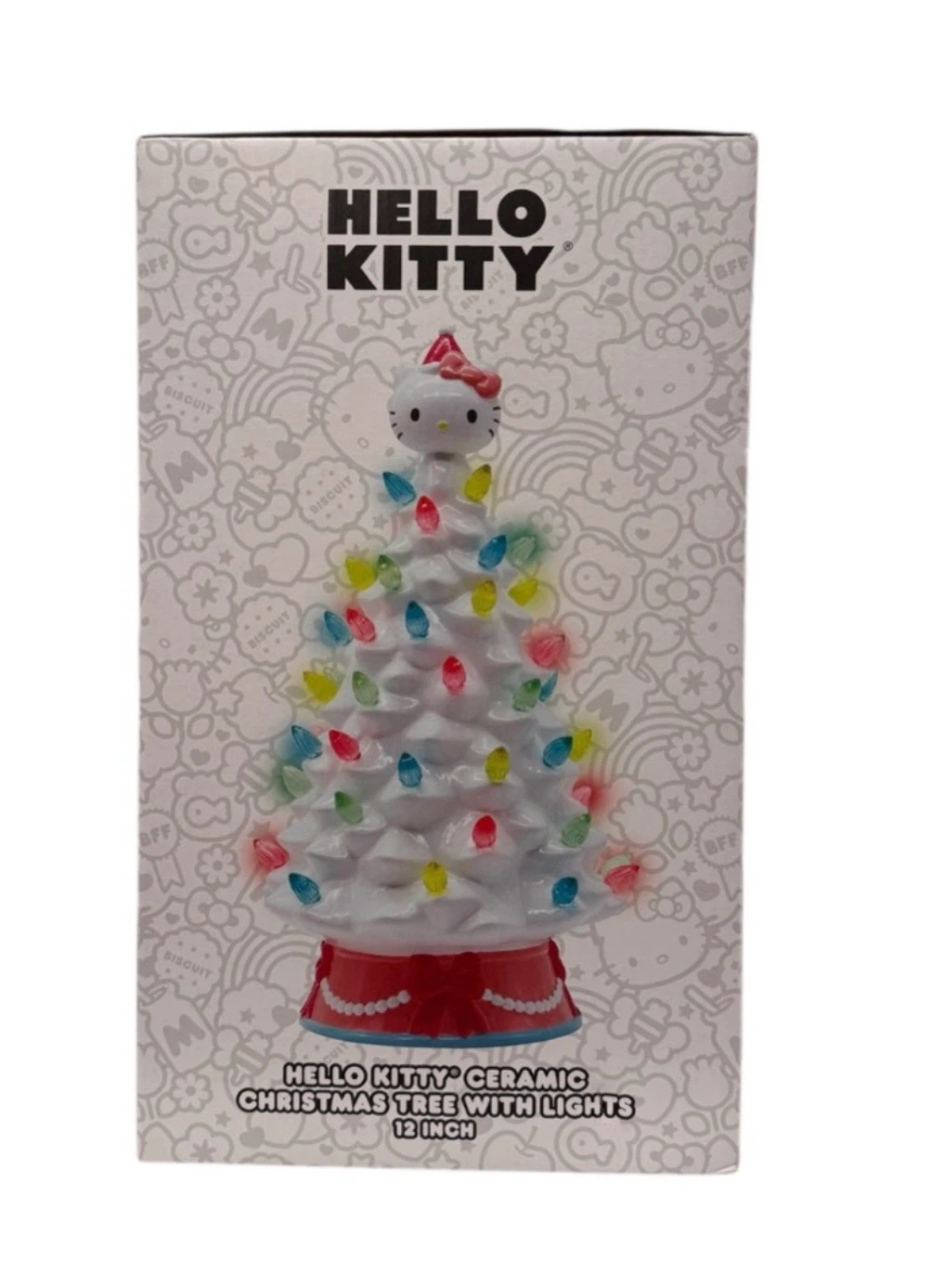 Hello Kitty Ceramic Christmas Tree with Lights - 12 Inch - photo 2