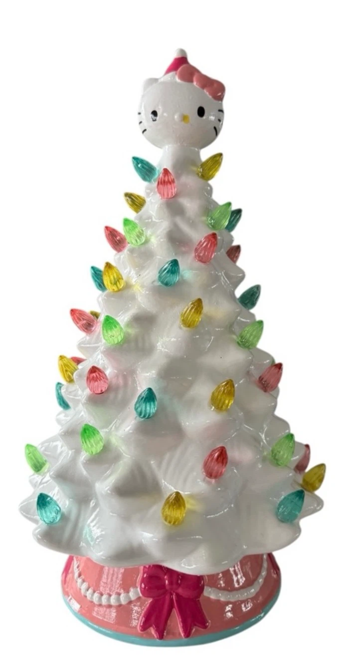 Hello Kitty Ceramic Christmas Tree with Lights - 12 Inch - photo 3